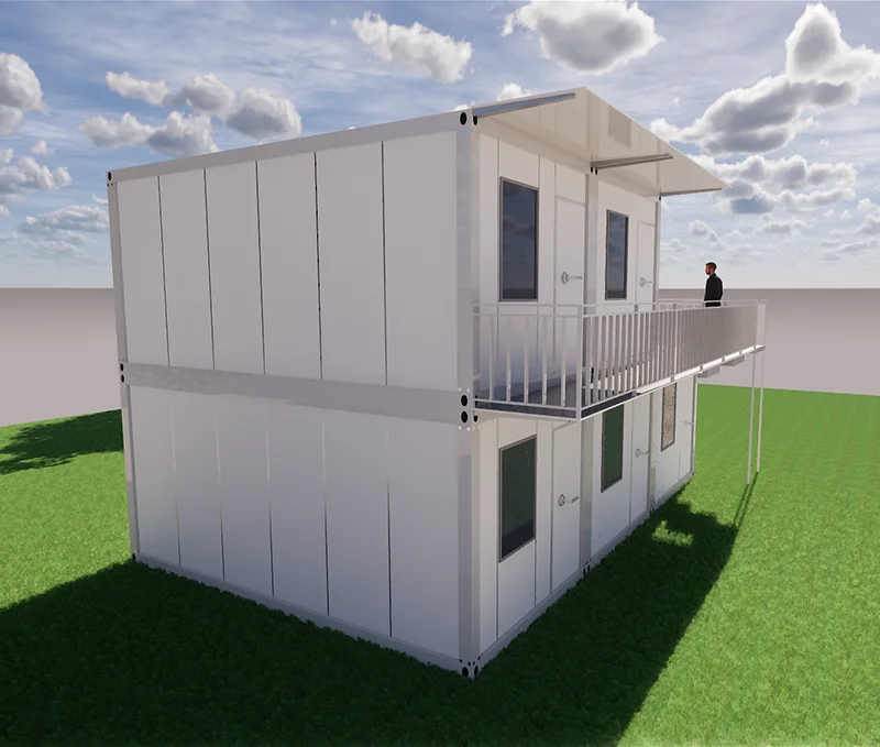Cheap Luxury Prefabricated Module Living 2 Floors Container House Homes