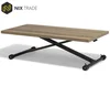 simple design French fashion Malimine MDF top metal frame lifting dining table low down to coffee table model ATOMS