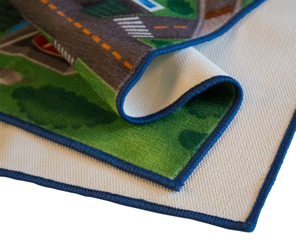 Kid Rug Car Playmat With Roads Antislip Play Babies Carpet For Children