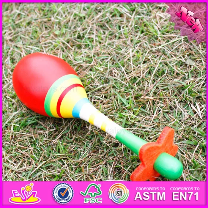 2017 Wholesale Professional Kids Educational Toy Wooden Maracas For