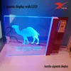 Transparent wholesale PMMA camel acrylic cigarette display with LED light