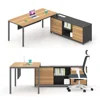 China Office Furniture Factory Wholesale Boss Manager CEO Melamine L Shaped Modern Executive Office Desk