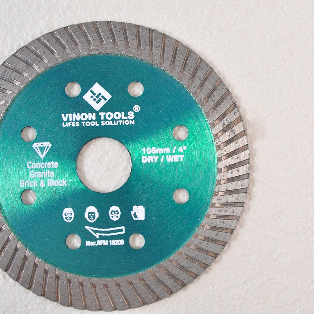 top quality 110mm porcelain cutting diamond saw blade