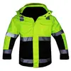 OEM Custom 3M Reflective 300D Oxford PU coated men coat safety jacket