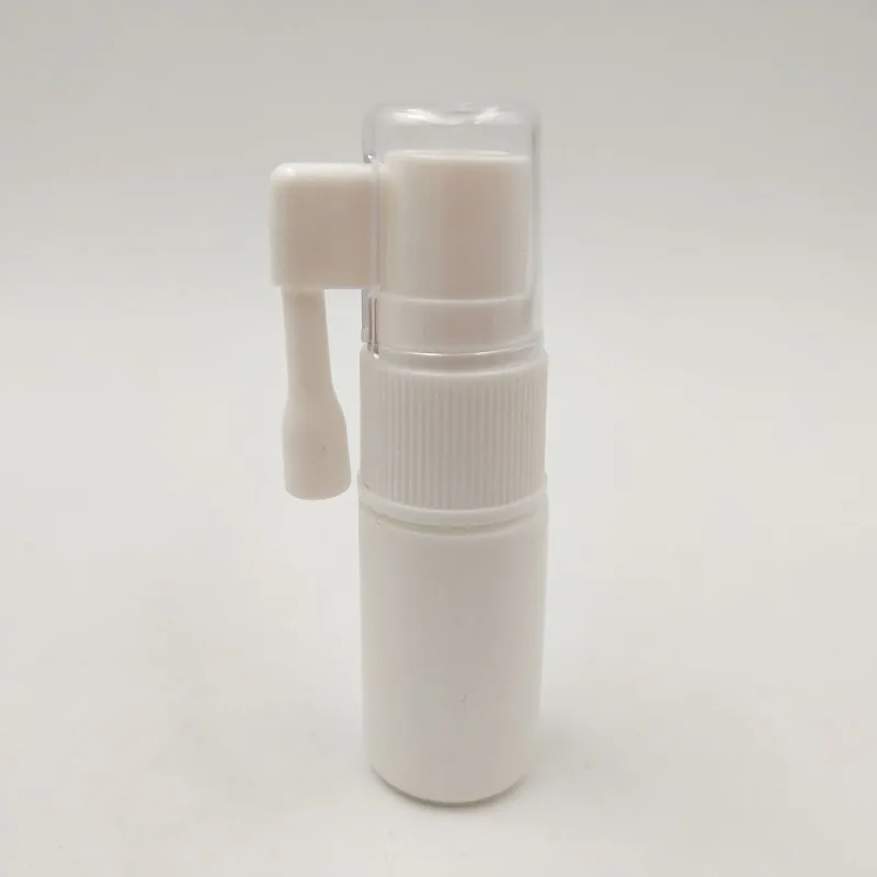 5ml Plastic Hdpe Empty Oral Spray Bottles Throat Spray Pump White Bottle With Short/long Nozzle