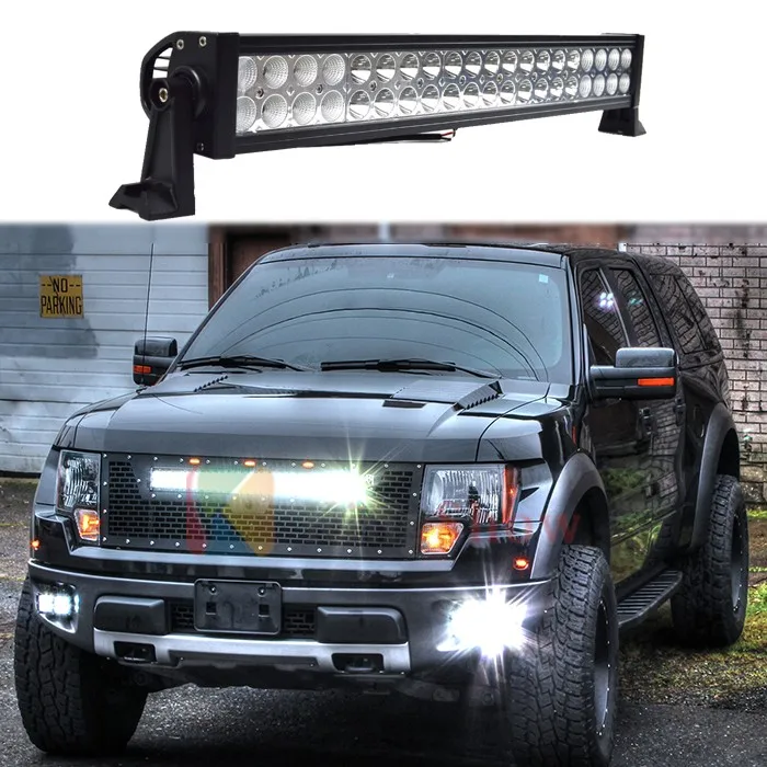 4x4 Offroad Accessories 4WD LED Light Bar Red, 23inch 120W LED Light Bar for truck