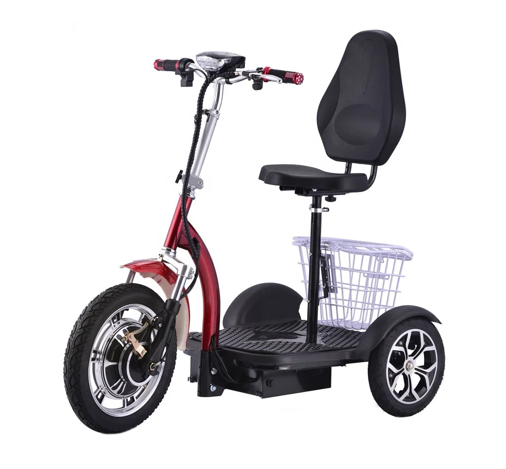 Three Wheels 500w Powerful Adult Electric Scooter With Seat Buy Three Wheels Electric Scooter 7826