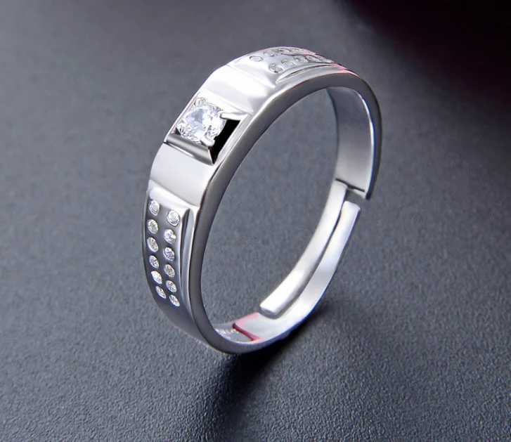 Pink Cherry Blossoms Open Adjustable Ring S925 Jordan