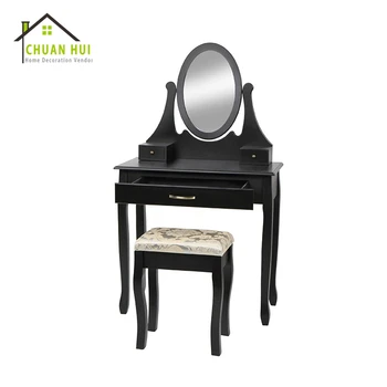 Top Quality Girl Black Mirror Corner Bedroom Dresser With Chair Buy Mirror Bedroom Dresser Corner Bedroom Dresser Black Bedroom Dresser Product On