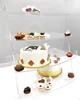 Acrylic Wedding Cupcake Display Stand Plexiglass Bakery Donut Display Shelf Countertop