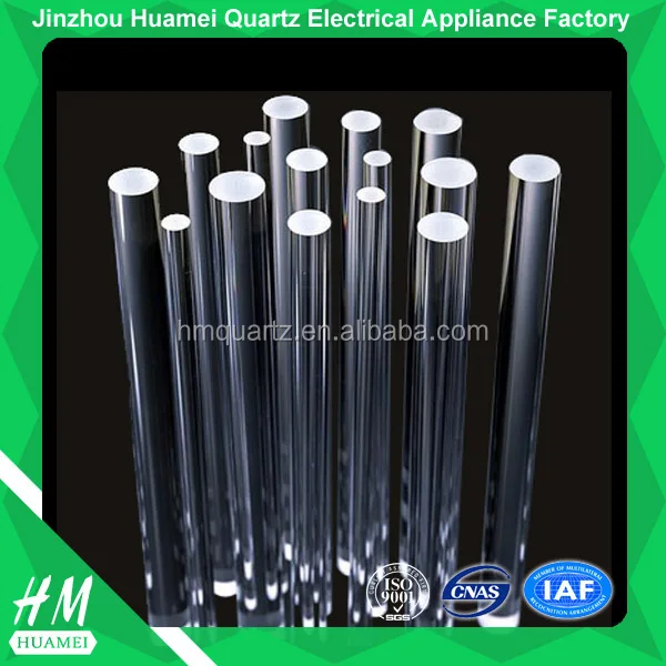 Hm Clear Heat Resistant Jgs1 Fused Quartz Optical Glass Stirring Rods