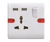 13A switch socket with 2 USb