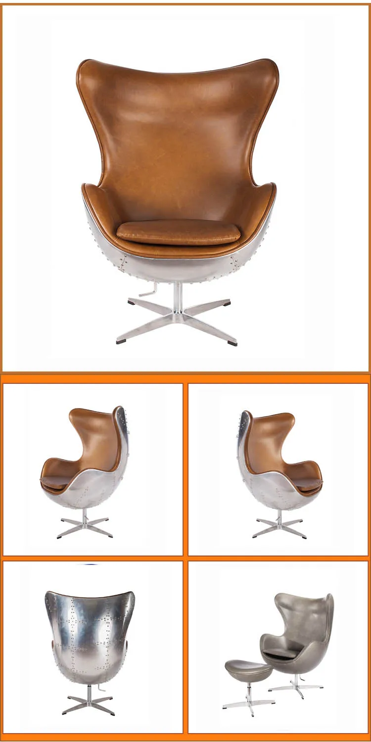 Wholesale Fabric Fiberglass Oval Swivel Egg Shaped Purple Egg Chair