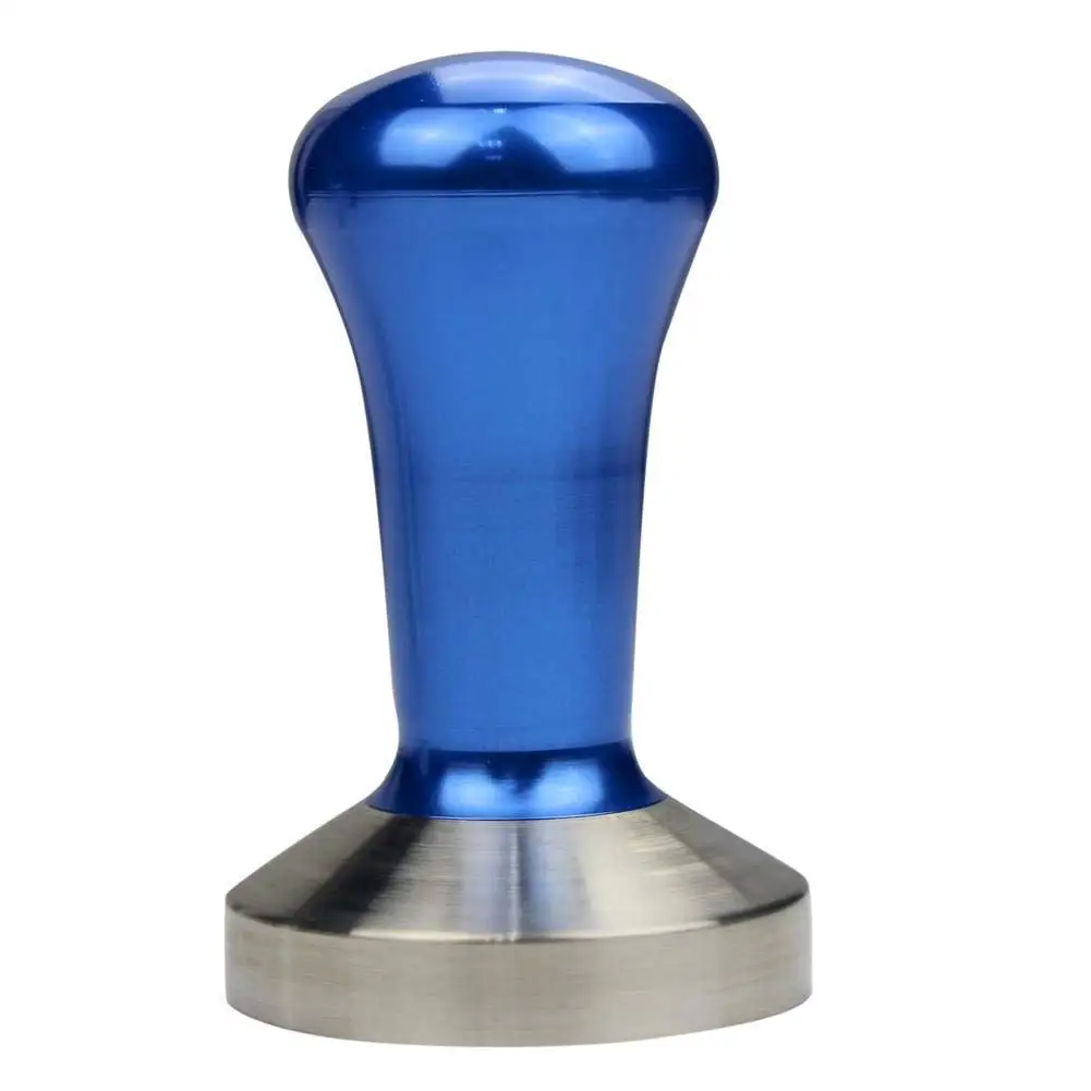 58mm Barista Coffee Beans Espresso Tamper Press Solid Flat Stainless Steel Base