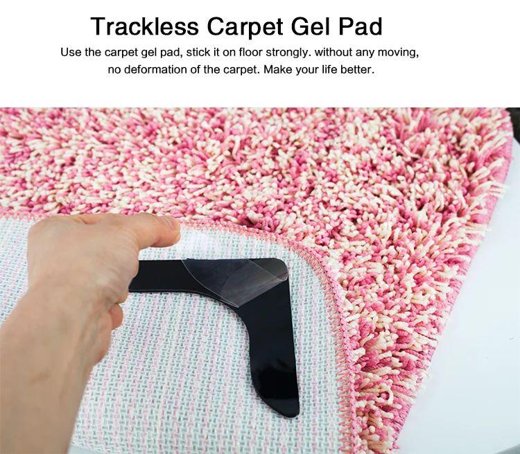 Non Slip Rug Pad Reusable Washable Adhesive Anti Curling Sticky Rug
