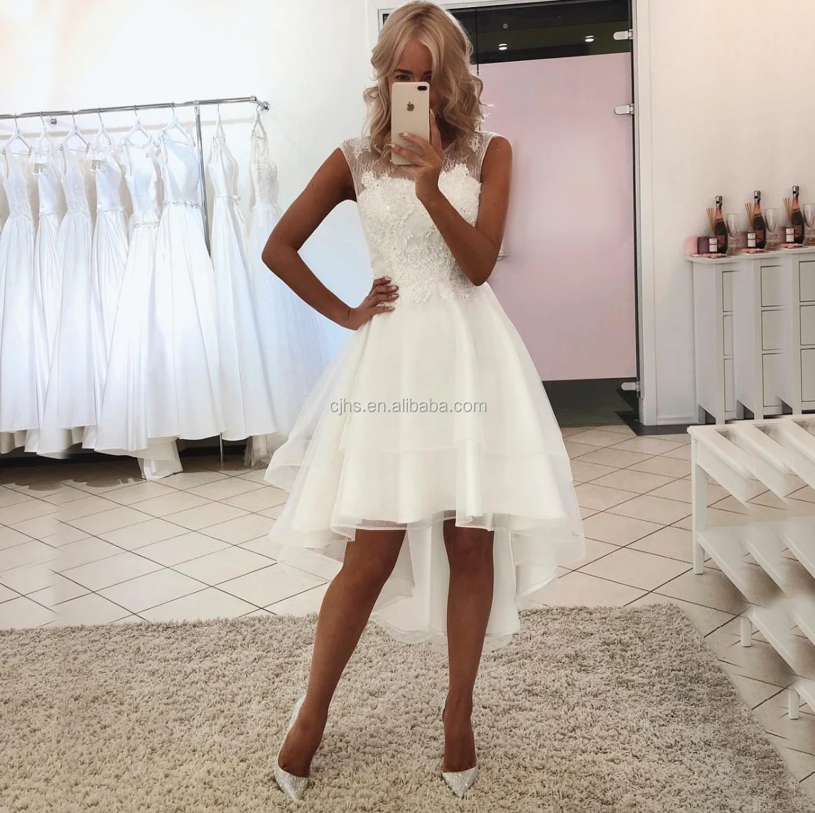 aline short wedding dresses