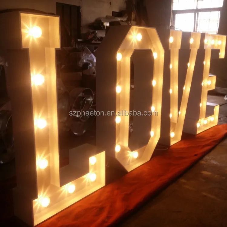Waterproof Giant Light up Numbers Sign Dropshipping LED Light up