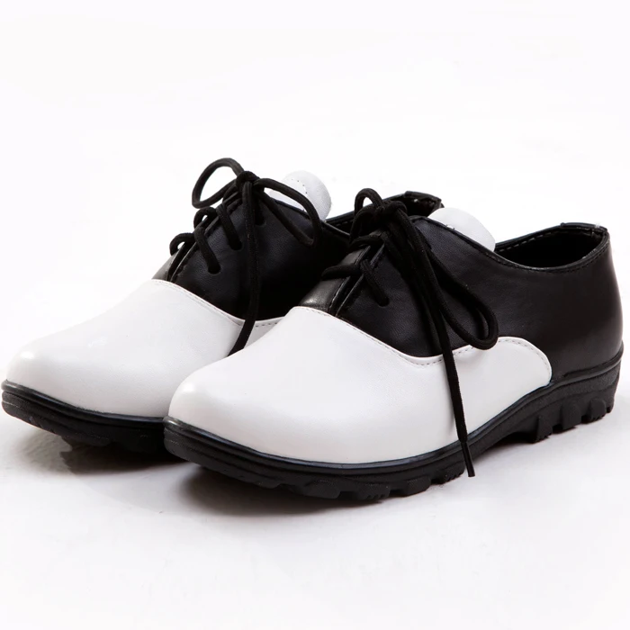 Children shoes child leather male child lacing shoes black