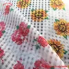 check ribstop floral printed organza curly willow ruffled fabric india