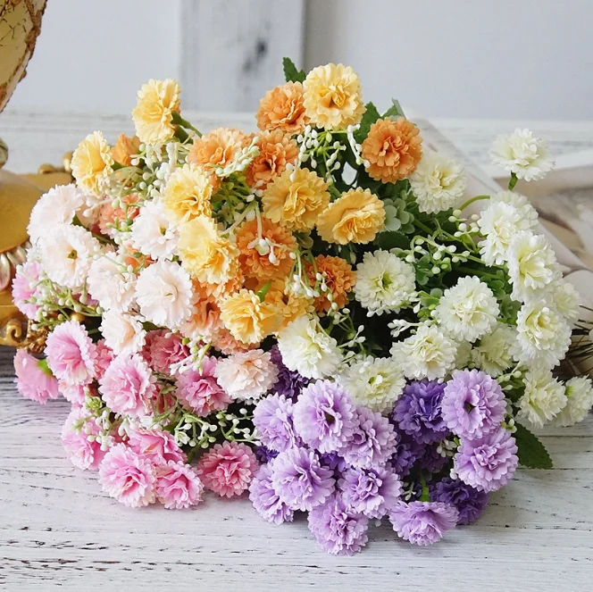 Small Bulk Artificial Carnation Flowers Making For Home&holiday