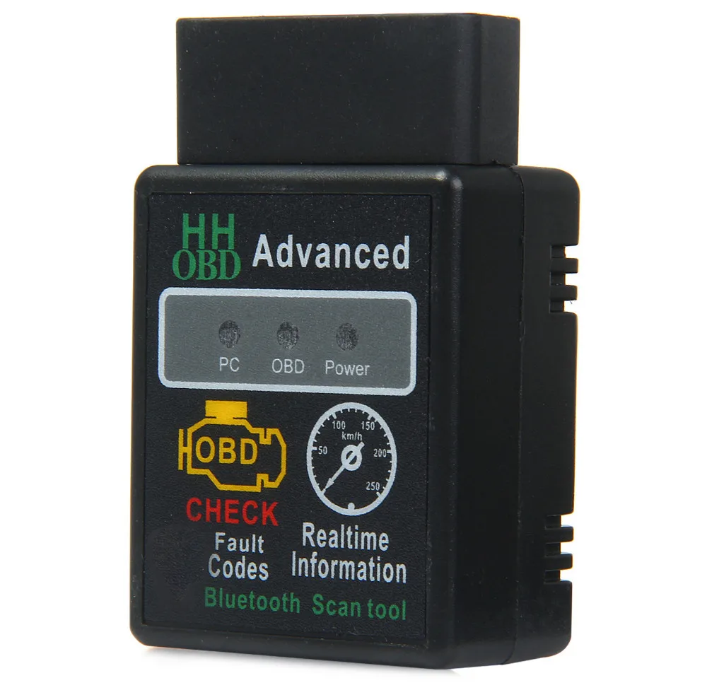 High Quality Version 2.1 Hh Obd Advanced V2.1 Black Obd2 Car Auto Can ...