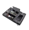 Office Desk PU Leather Valet Tray Organizer with Multi Compartment and Large Smartphone Charging Station
