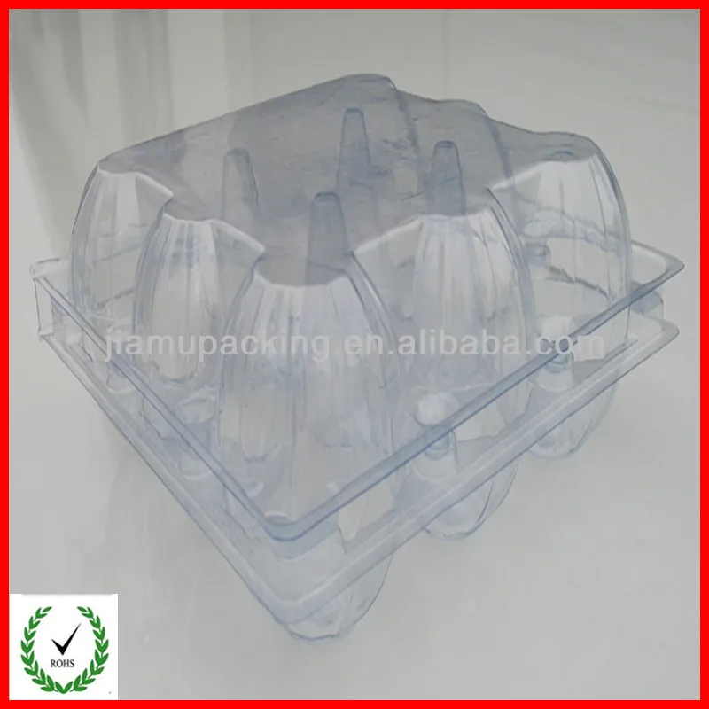 6 Holes Plastic Egg Tray / Pvc Plastic Egg Tray / Clear Plastic Egg