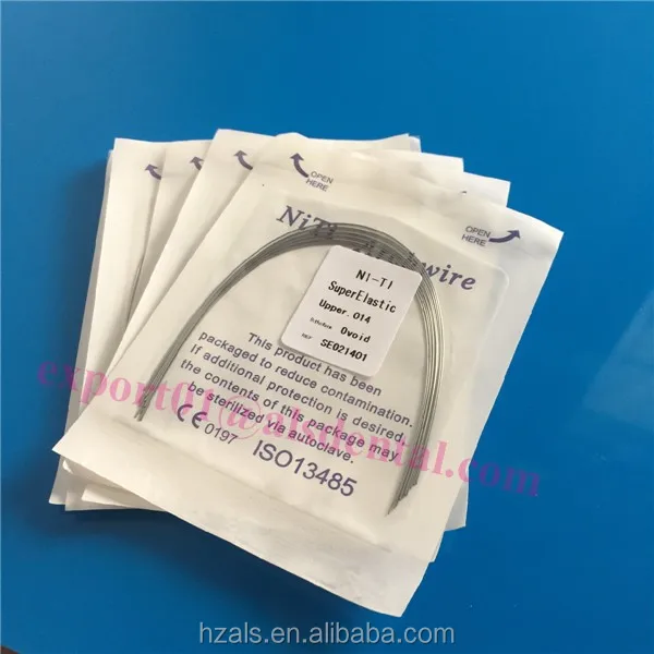 Dental Super Elastic Ortho Nitinol Braces Arch Wires Of Orthodontic