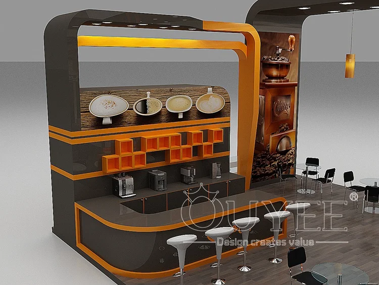 Modern Design Coffee Kiosk With Coffee Booth/ Mall Indoor Kiosk Coffee For Sale/ New Concept Of
