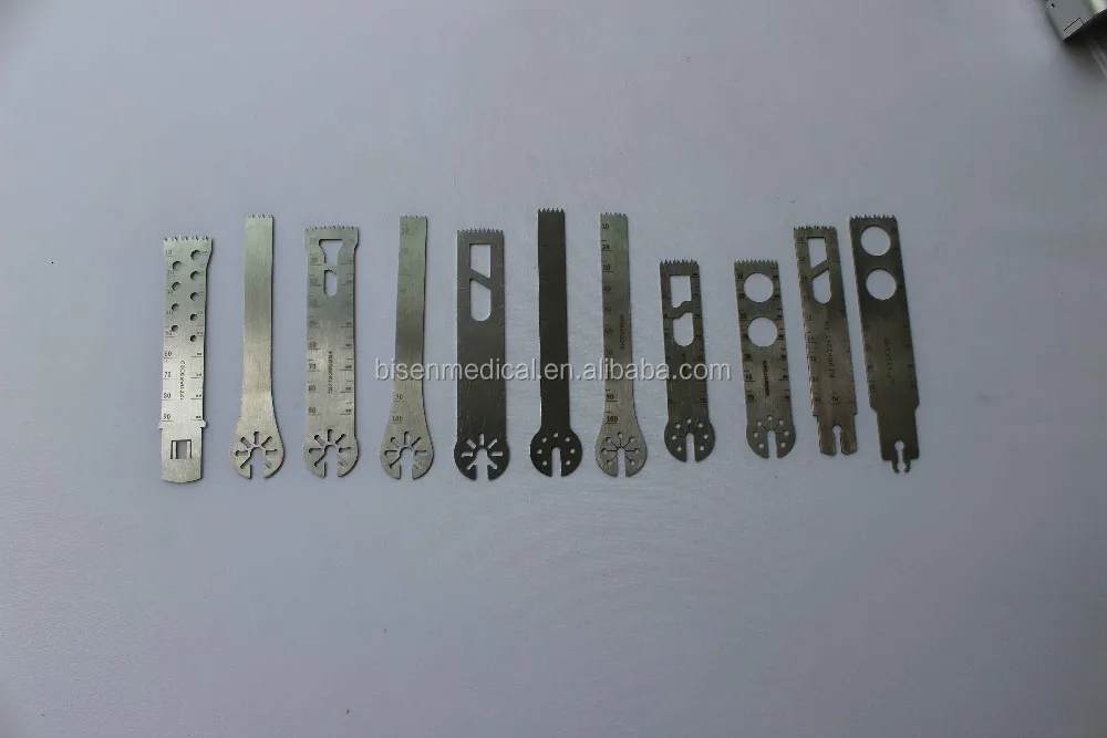 BS-0310 Medical Angled Oscillating Blades Orthopedic Instruments Surgical Saw Blade For Amputation Surgery