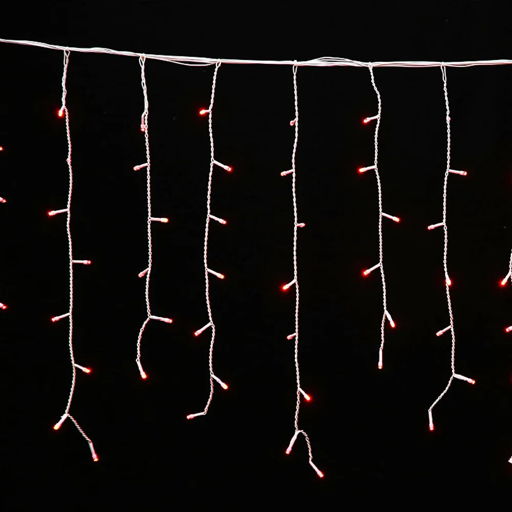 Colorful curtain led outdoor crystal icicle led string lights