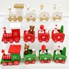 Creative four-box children's Christmas decoration train toy gifts