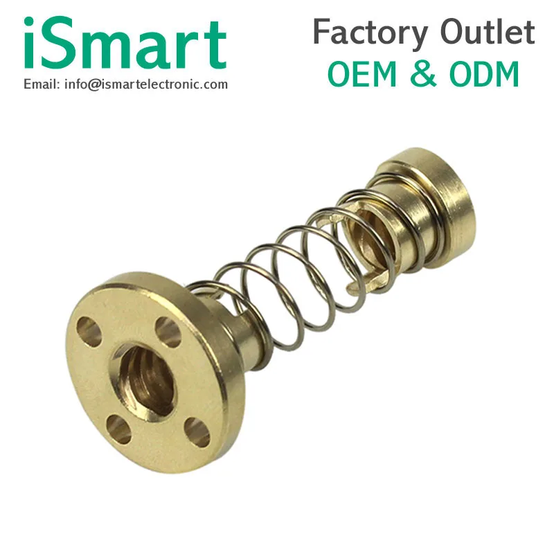 T8 Anti-backlash Spring Loaded Nut For 8mm Lead Screw For 3D Printer /& CNC