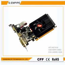 original graphics card Desktop computer game for Sapphire HD7450 1024M DDR3 64bit DVI+VGA+hdmi for ATI free shipping