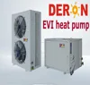 Split type EVI heat pump air to water, house heating/ Cooling , High COP for cold area -25 degree