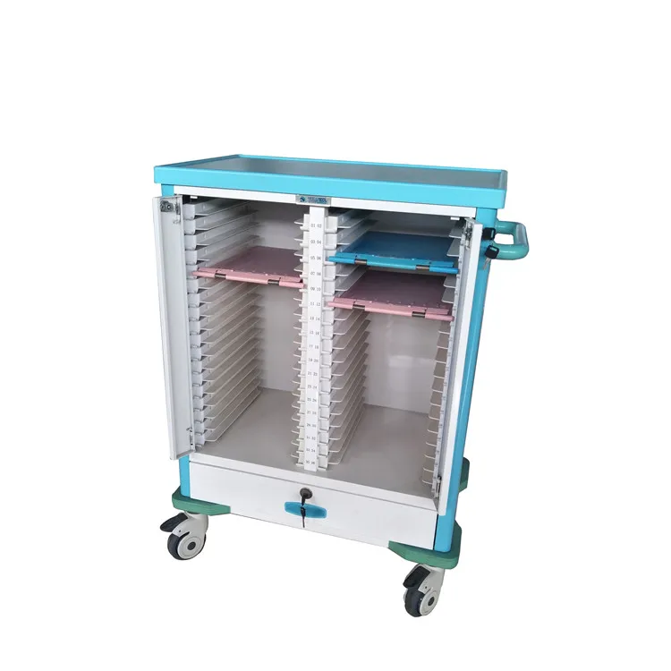 Good price medical record crash trolley cart in hospital