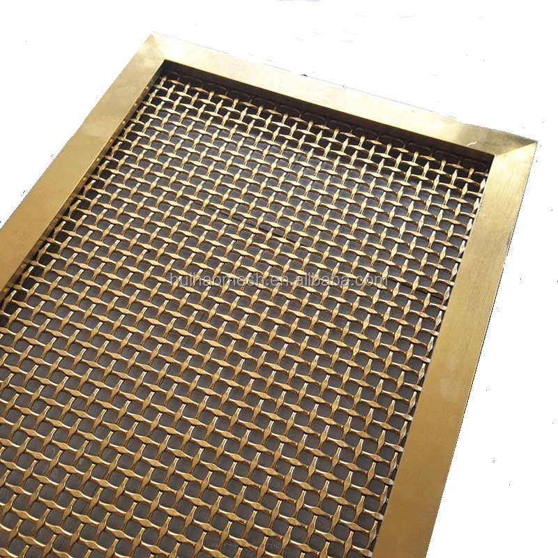 Room Divider Aisi304 Square Weave Wire Mesh,Crimped Type Architectural