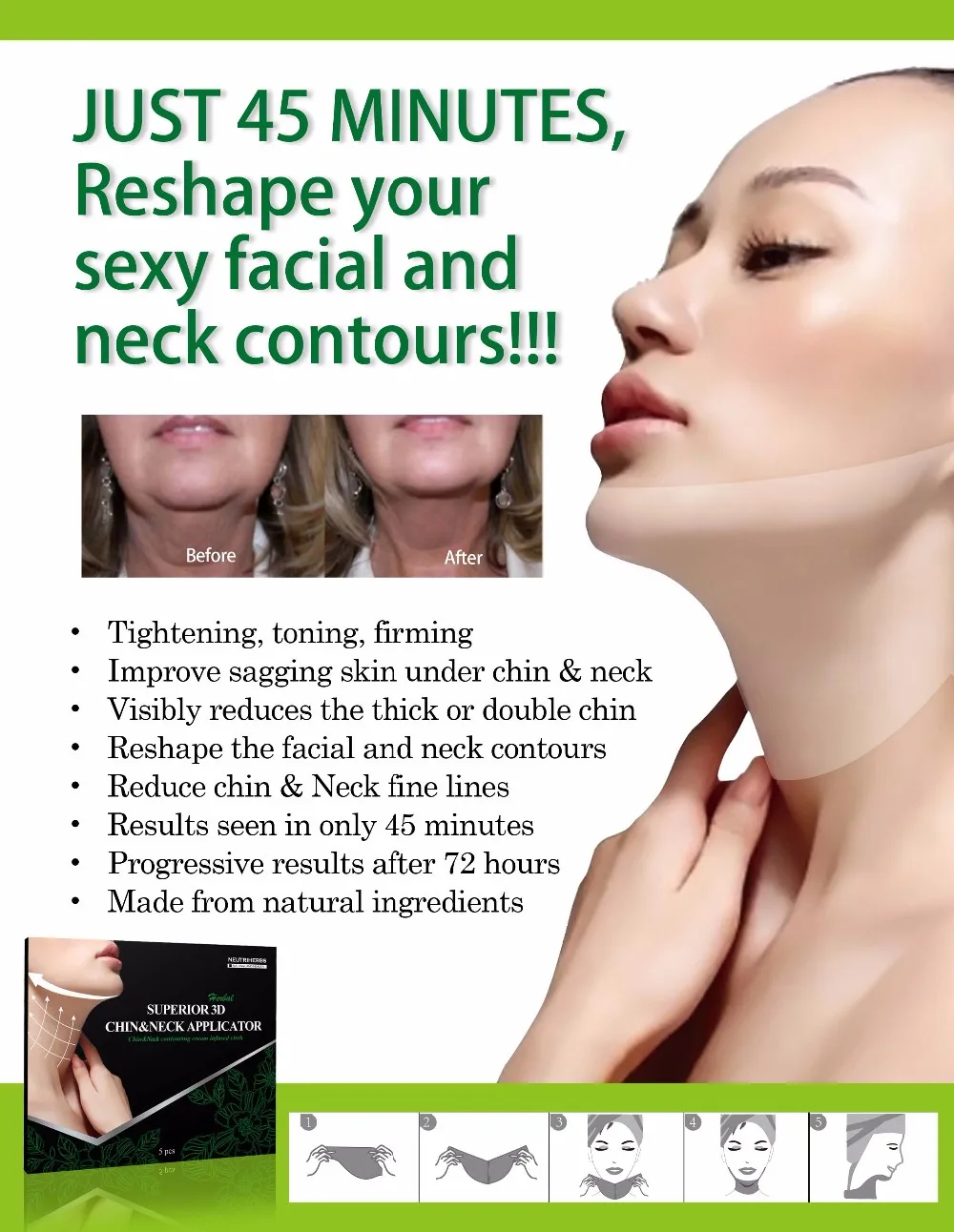 New Products Looking For Distributor Instant Face Lift Cream Double