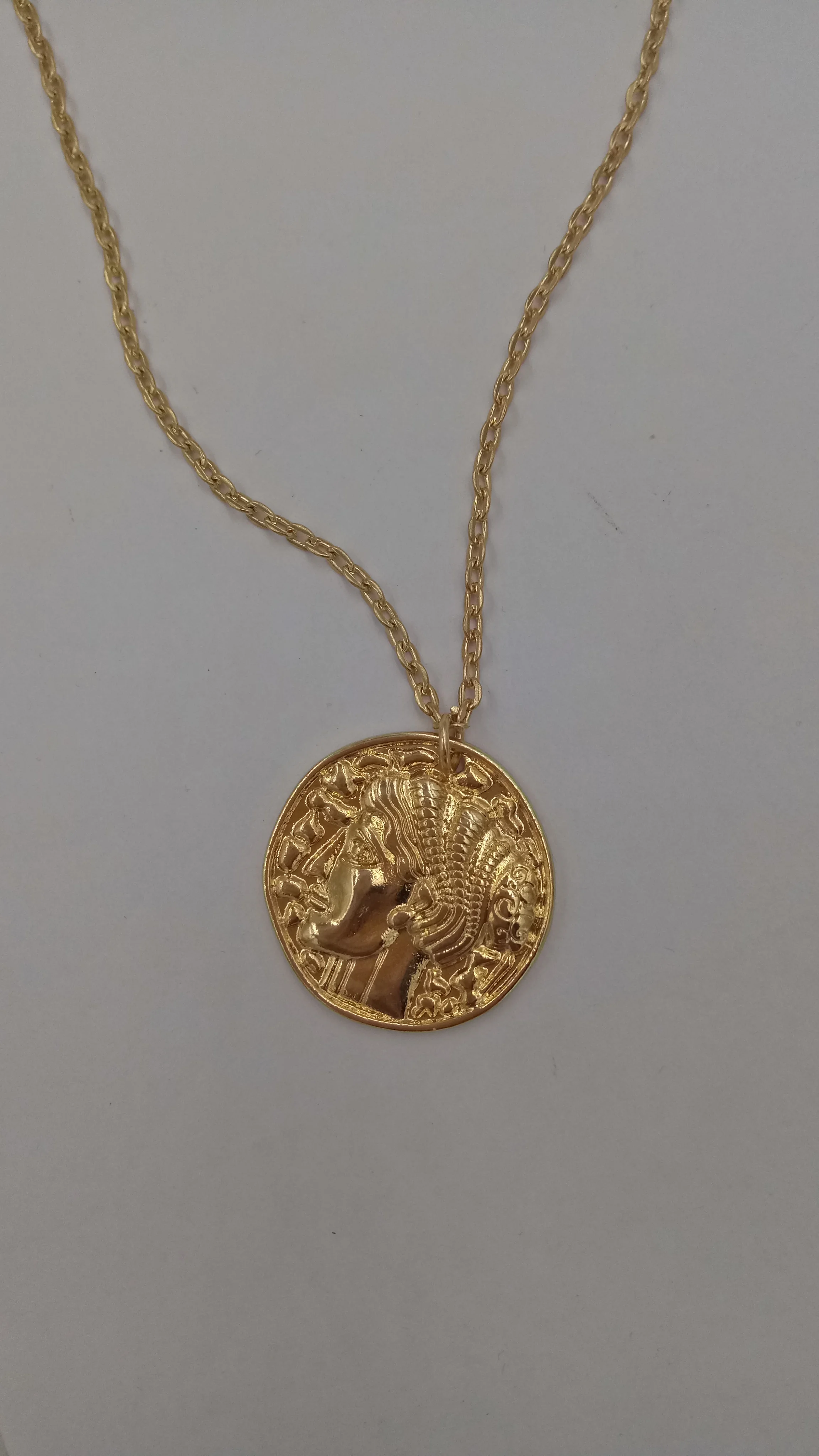18k Gold Ball Pendant Necklace Gold Chain Necklace Gold