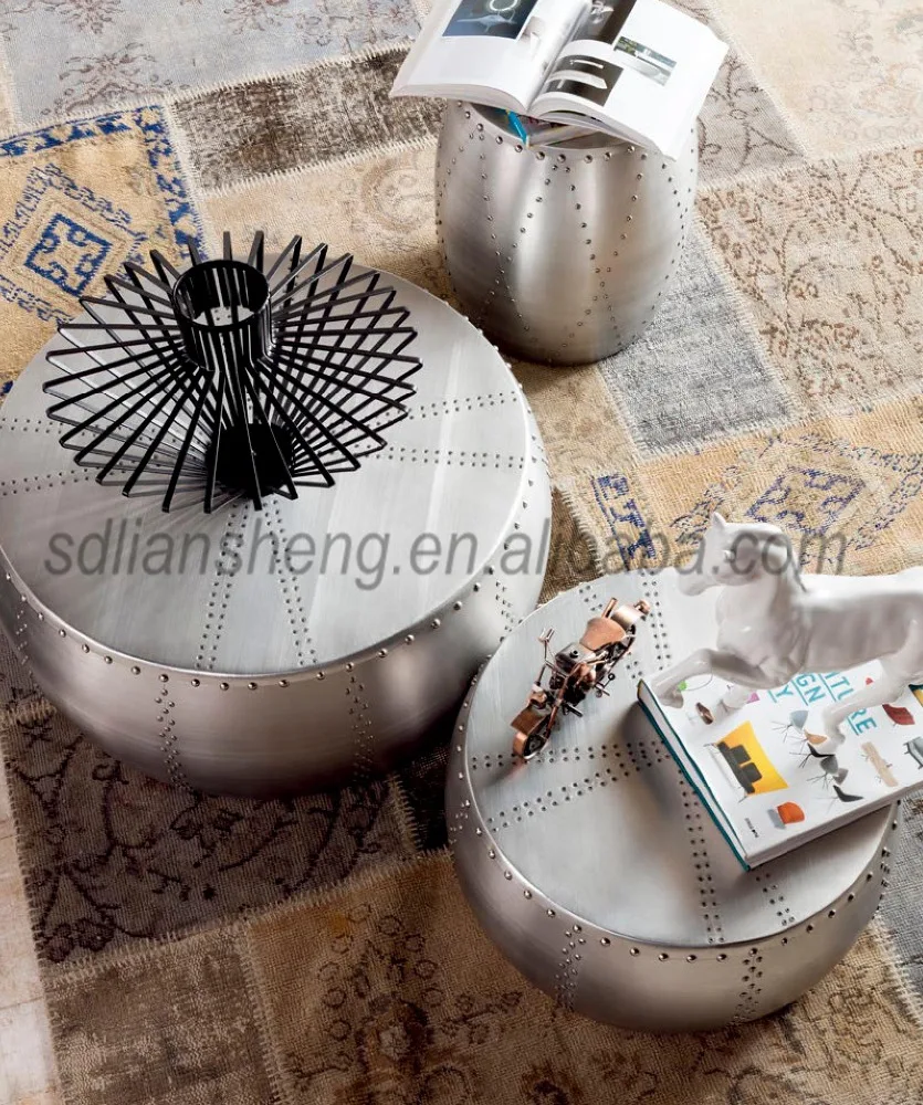 Salontafel merk mode ontwerp aluminium salontafel voor huis ...