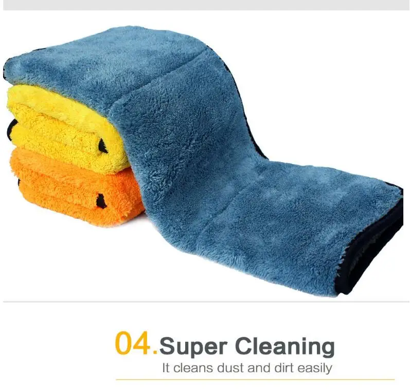 Cheap Wholesale High Quality 1200gsm Microfiber Twist Car Drying Towel