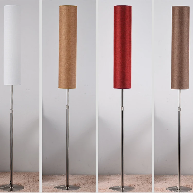 Oem Approval Tall Foot Cylinder Floor Lamp Shade Made By Paper / Fabric