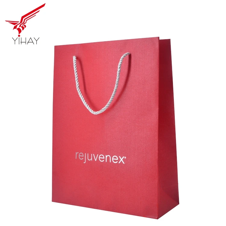 Custom Design Clothing Shopping Packaging 250 Gsm Paper Bag For Clothes ...