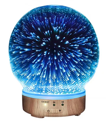 Magic Crystal Aroma Ball Diffuser 3d Mood Light Fragrance Humidifier ...