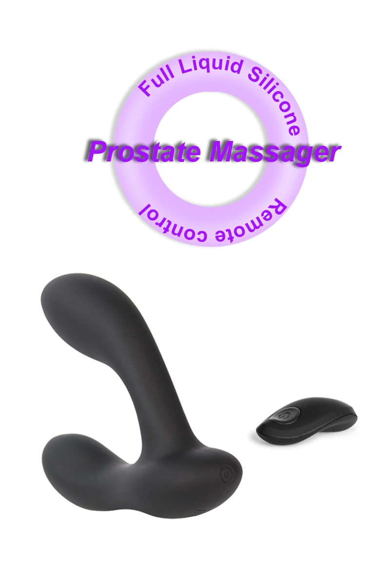 Medical Grade Silicone Testicles Prostate Massage Male / female Anal Plug Vibrate Massager with Remote Control