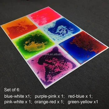 Multi Color Dynamic Liquid Flooring Mats Kids Rubber Play Multi Color Dynamic Liquid Flooring