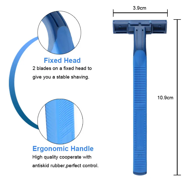 D230l Haward New Design Cheap Price Twin Blade Disposable Razor With