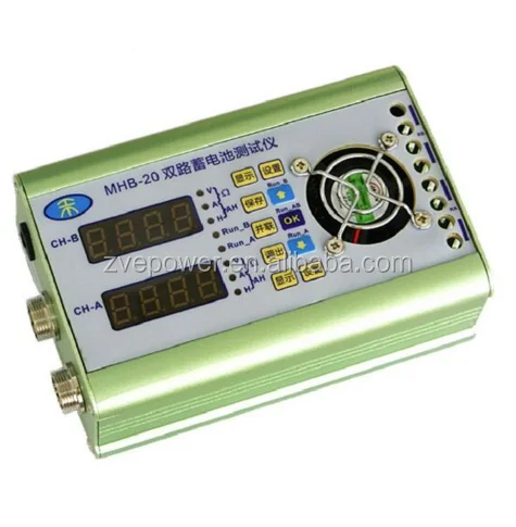 Dual Battery Capacity Tester 0-12A 0~20V Discharge Current Resistance Detector