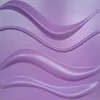 Decorative 3D Wall Panel Wave Moisture-proof Embossed 3D Board Wall For Bedroom 50*50CM Anti-static For Room