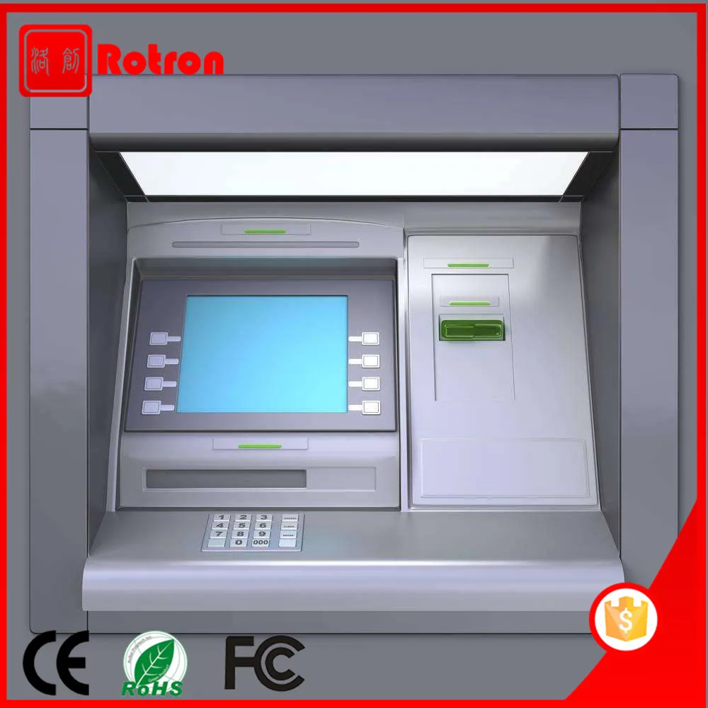 high quality 19inch screen wall through atm with card reader